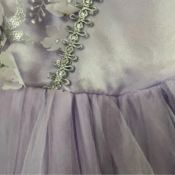 ReliBeauty Girls 5 Beaded Puff Sleeve Princess Sofia the First Costume Dress Up - Picture 10 of 13